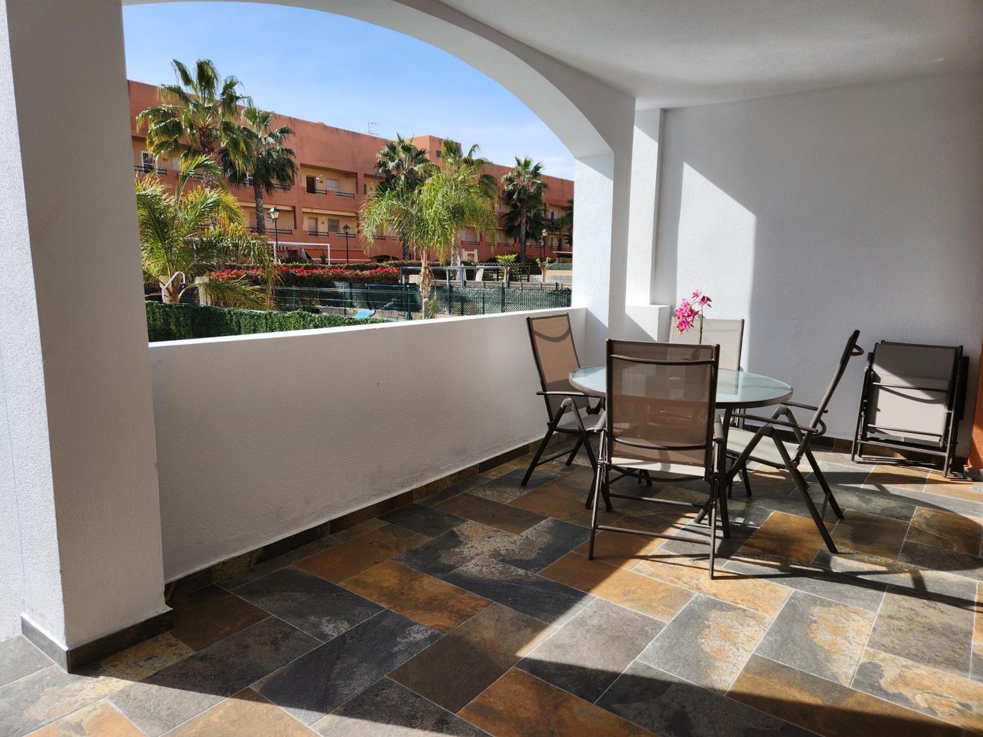 Bajo En Primera Linea De Vera-Playa Con Piscina Privada! Bagian luar foto